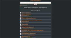 Desktop Screenshot of mp3db.org