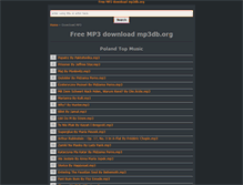 Tablet Screenshot of mp3db.org